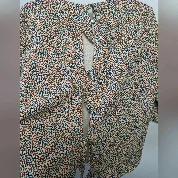 ZARA Women Blouse with "open" back size  medium Super original! - Picture 5 of 8